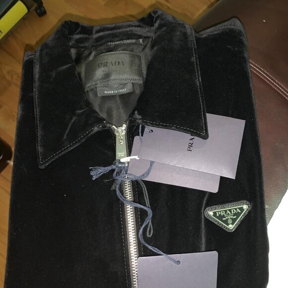 *BRAND NEW* Prada Cotton velvet blouson jacket - Picture 1 of 7